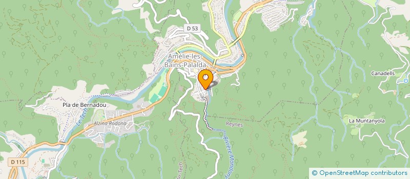 localisation de l'entreprise LE CASTEL ANNE  AMELIE-LES-BAINS-PALALDA