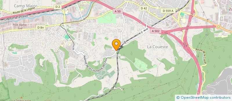 localisation de l'entreprise LE CASTEL DE HUFLOMUD à AUBAGNE