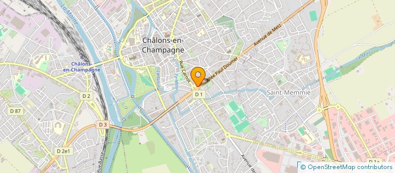 localisation de l'entreprise LE CASTEL MARIE ANTOINETTE à CHALONS-EN-CHAMPAGNE