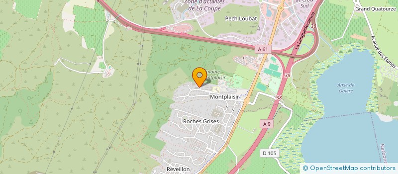 localisation de l'entreprise LE CASTEL PENDRAGON  NARBONNE