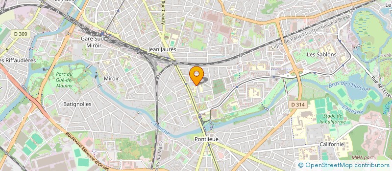 localisation de l'entreprise LE CASTELET  LE MANS