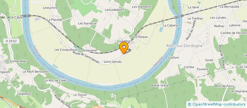 localisation de l'entreprise LE CASTELLOT à TREMOLAT