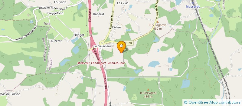 localisation de l'entreprise LE CASTELNAU  MASSERET