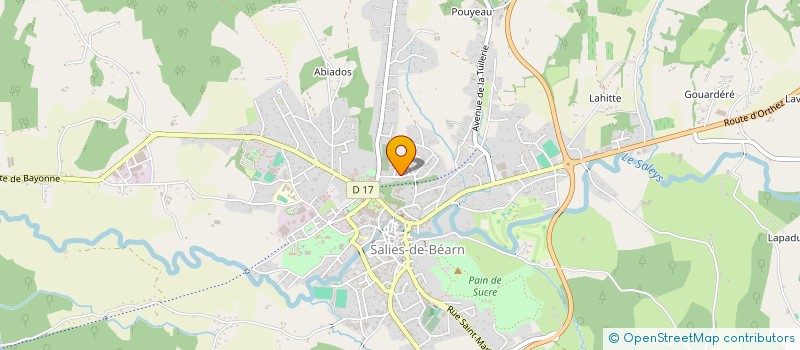 localisation de l'entreprise LE CASTILLET  SALIES-DE-BEARN