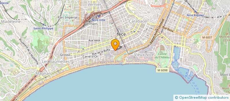 localisation de l'entreprise LE CASTING à NICE