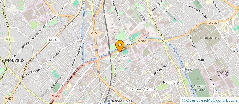 localisation de l'entreprise LE CASTING  ROUBAIX