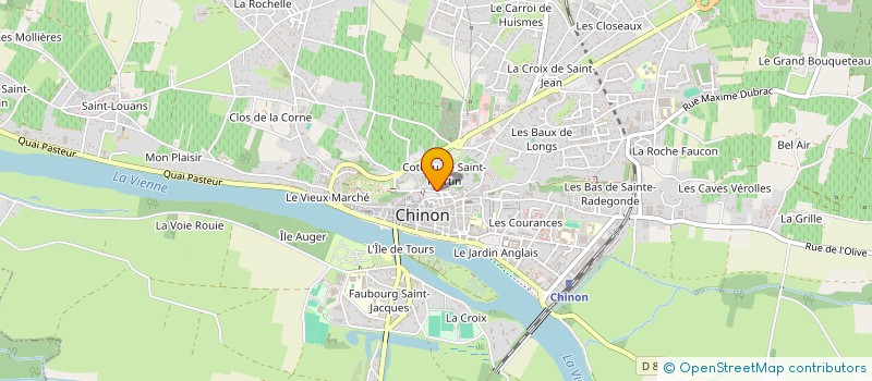 localisation de l'entreprise LE CASTOHEC  CHINON