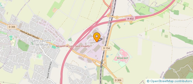 localisation de l'entreprise LE CASTOR  SAINT-LAURENT-DE-MURE