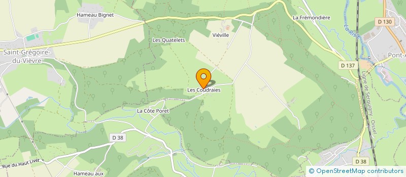 localisation de l'entreprise LE CASTOR  FRENEUSE-SUR-RISLE