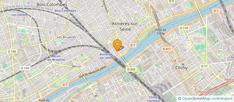 localisation de l'entreprise LE CASTOR D ASNIERES  ASNIERES-SUR-SEINE
