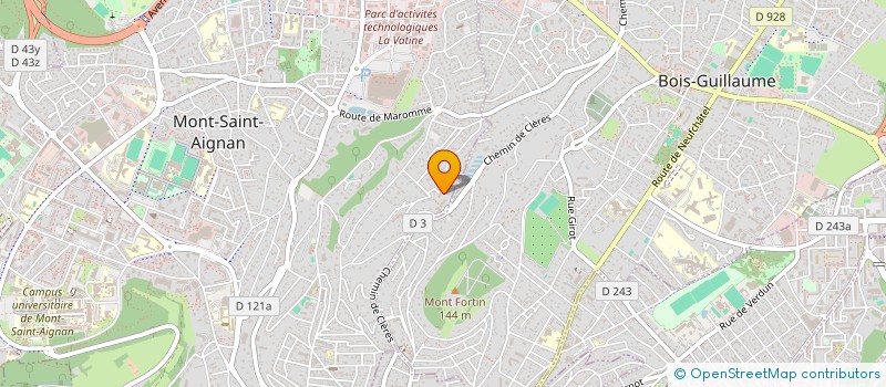 localisation de l'entreprise LE CAT 40  MONT-SAINT-AIGNAN