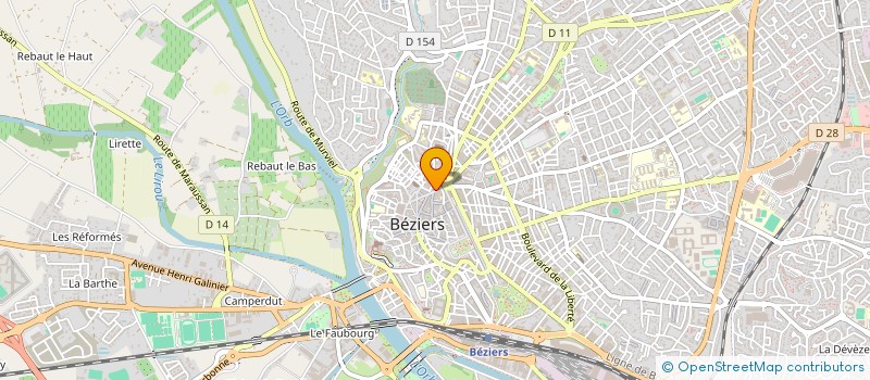 localisation de l'entreprise LE CAT  BEZIERS
