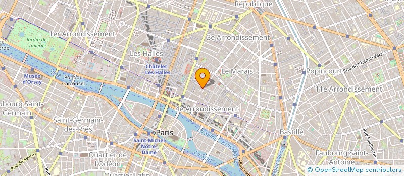 localisation de l'entreprise LE CAVALIER BLEU à PARIS