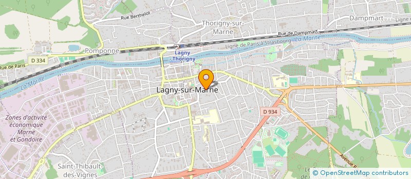 localisation de l'entreprise LE CAVEAU à LAGNY-SUR-MARNE
