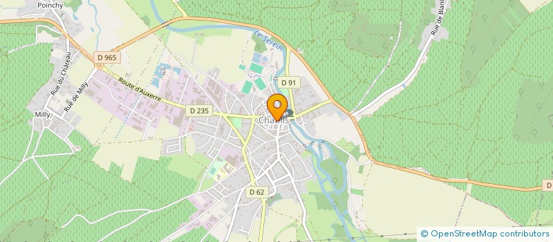 localisation de l'entreprise LE CAVEAU DE CHABLIS à CHABLIS
