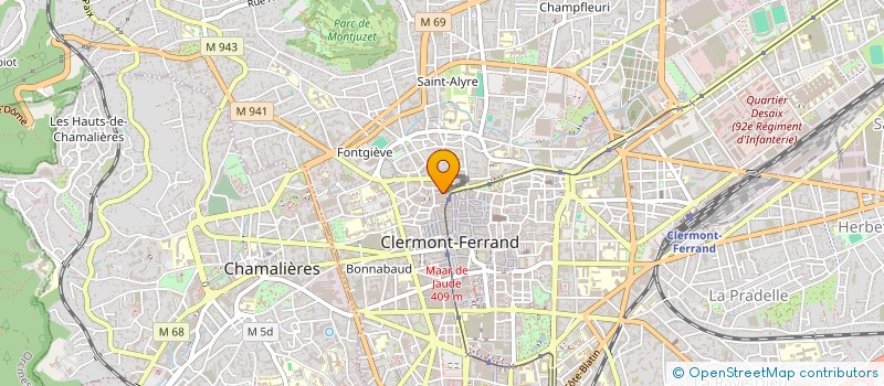 localisation de l'entreprise LE CAVEAU DE  LA MICHODIERE  CLERMONT-FERRAND