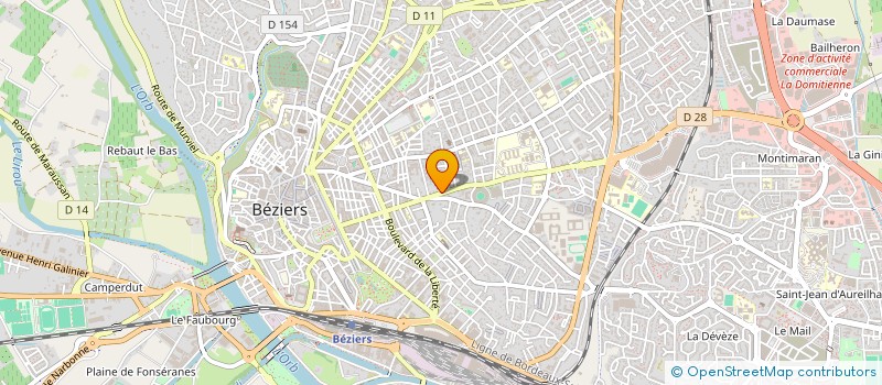 localisation de l'entreprise LE CAVEAU DES ARENES à BEZIERS