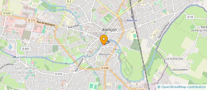 localisation de l'entreprise LE CAVEAU DU PONT NEUF à ALENCON
