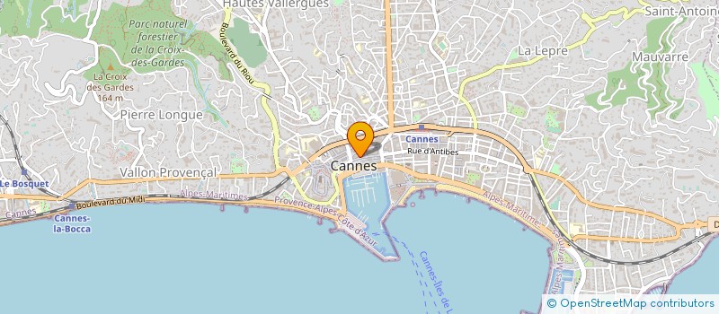 localisation de l'entreprise LE CAVEAU PROVENCAL à CANNES
