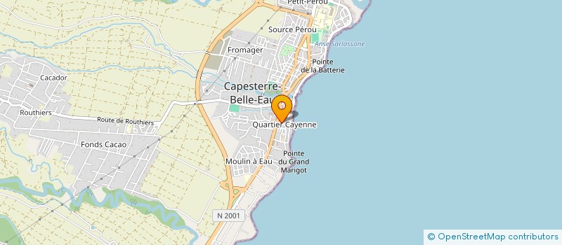 localisation de l'entreprise LE CAYENNIER à CAPESTERRE-BELLE-EAU