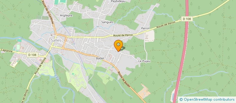 localisation de l'entreprise LE CAYOLAR 64  SALLES