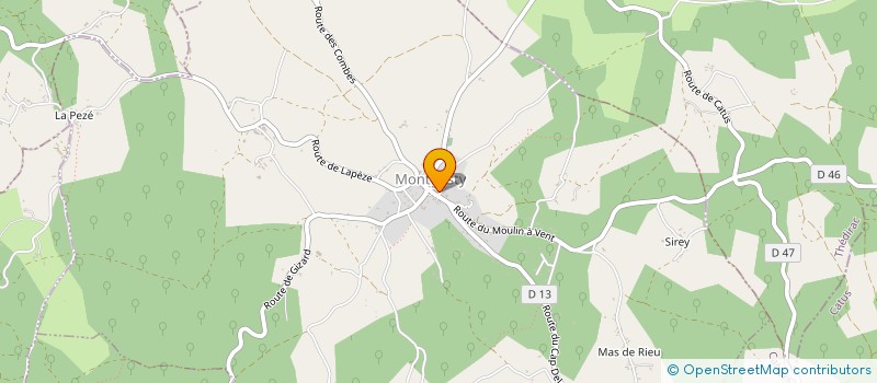 localisation de l'entreprise LE CAYROU MIRABEL  SAINT-DENIS-CATUS