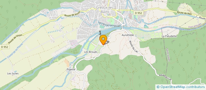 localisation de l'entreprise LE CB à GREOUX-LES-BAINS