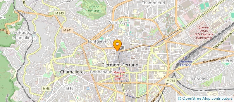 localisation de l'entreprise LE CEDRE  CLERMONT-FERRAND