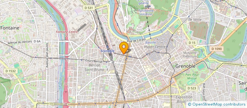 localisation de l'entreprise LE CEDRE à GRENOBLE