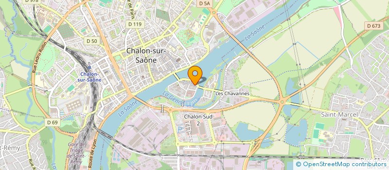 localisation de l'entreprise LE CEDRE à CHALON-SUR-SAONE
