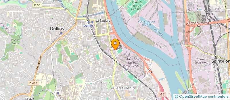 localisation de l'entreprise LE CEDRE  OULLINS-PIERRE-BENITE