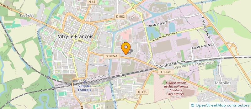 localisation de l'entreprise LE CEDRE à VITRY-LE-FRANCOIS