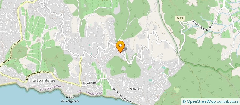 localisation de l'entreprise LE CEDRE  LA CROIX-VALMER