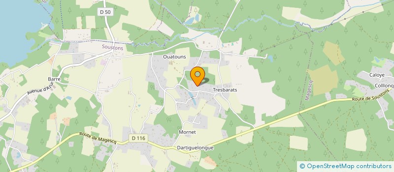 localisation de l'entreprise LE CEDRE  SOUSTONS