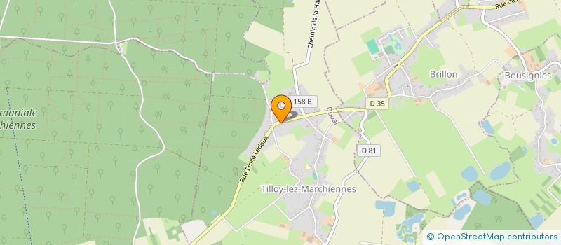 localisation de l'entreprise LE CEDRE à TILLOY-LEZ-MARCHIENNES
