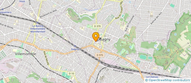 localisation de l'entreprise LE CEDRE à GAGNY