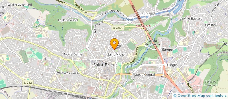 localisation de l'entreprise LE CEDRE à SAINT-BRIEUC