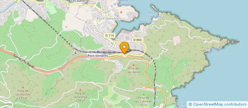 localisation de l'entreprise LE CEDRE  PORT-VENDRES