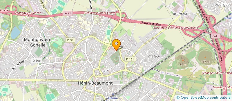 localisation de l'entreprise LE CEDRE à HENIN-BEAUMONT