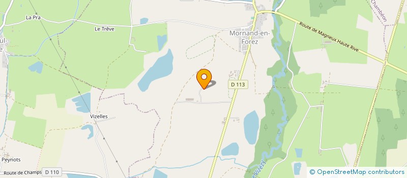 localisation de l'entreprise LE CEDRE  MORNAND-EN-FOREZ