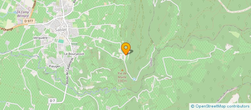localisation de l'entreprise LE CEDRE  SABLET