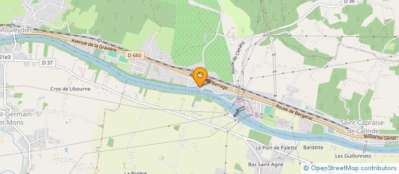 localisation de l'entreprise LE CEDRE à MOULEYDIER