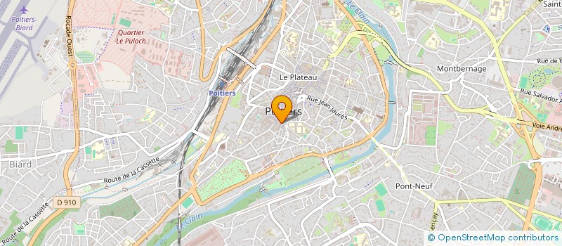 localisation de l'entreprise LE CEDRE à POITIERS