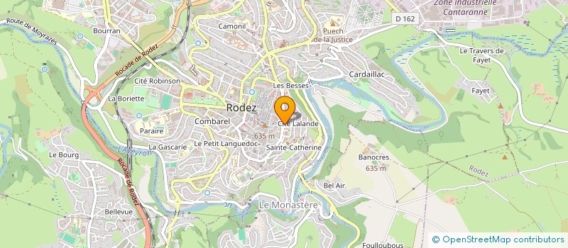 localisation de l'entreprise LE CEDRE  RODEZ