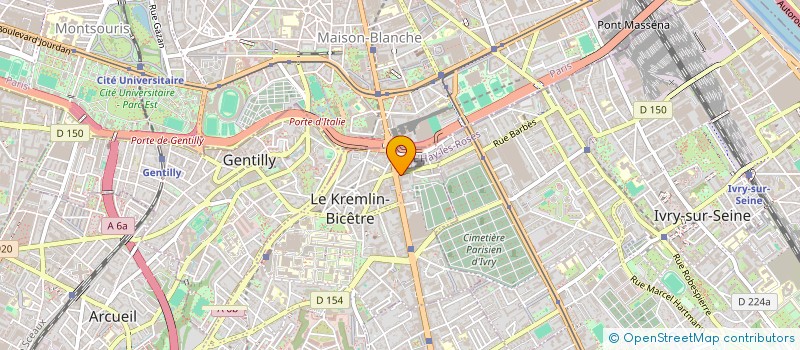 localisation de l'entreprise LE CEDRE  LE KREMLIN-BICETRE