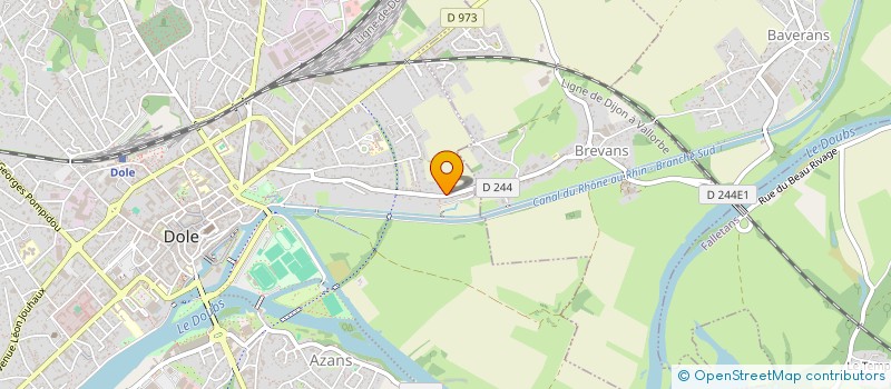localisation de l'entreprise LE CEDRE à DOLE