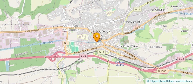 localisation de l'entreprise LE CEDRE  LA TOUR-DU-PIN