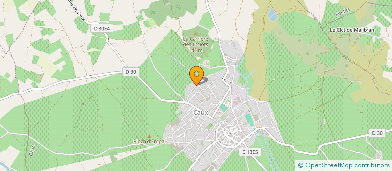 localisation de l'entreprise LE CEDRE BLEU à CAUX