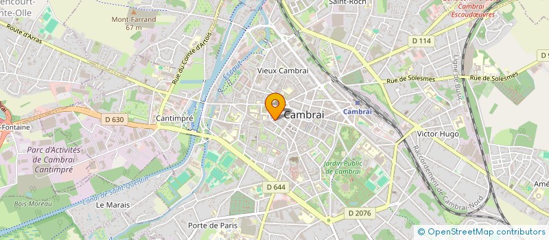 localisation de l'entreprise LE CEDRE BLEU à CAMBRAI