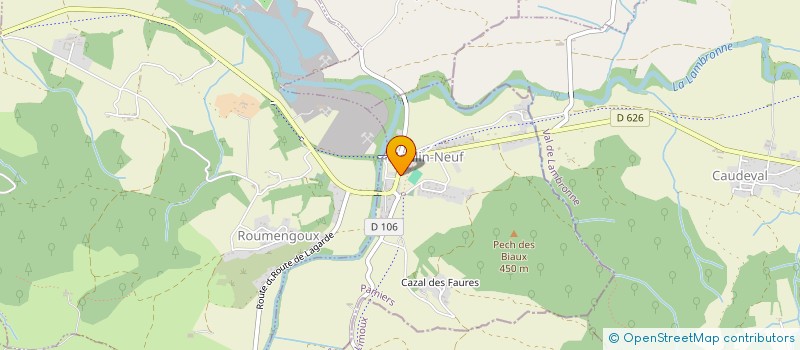 localisation de l'entreprise LE CEDRE BLEU à TROYE D'ARIEGE